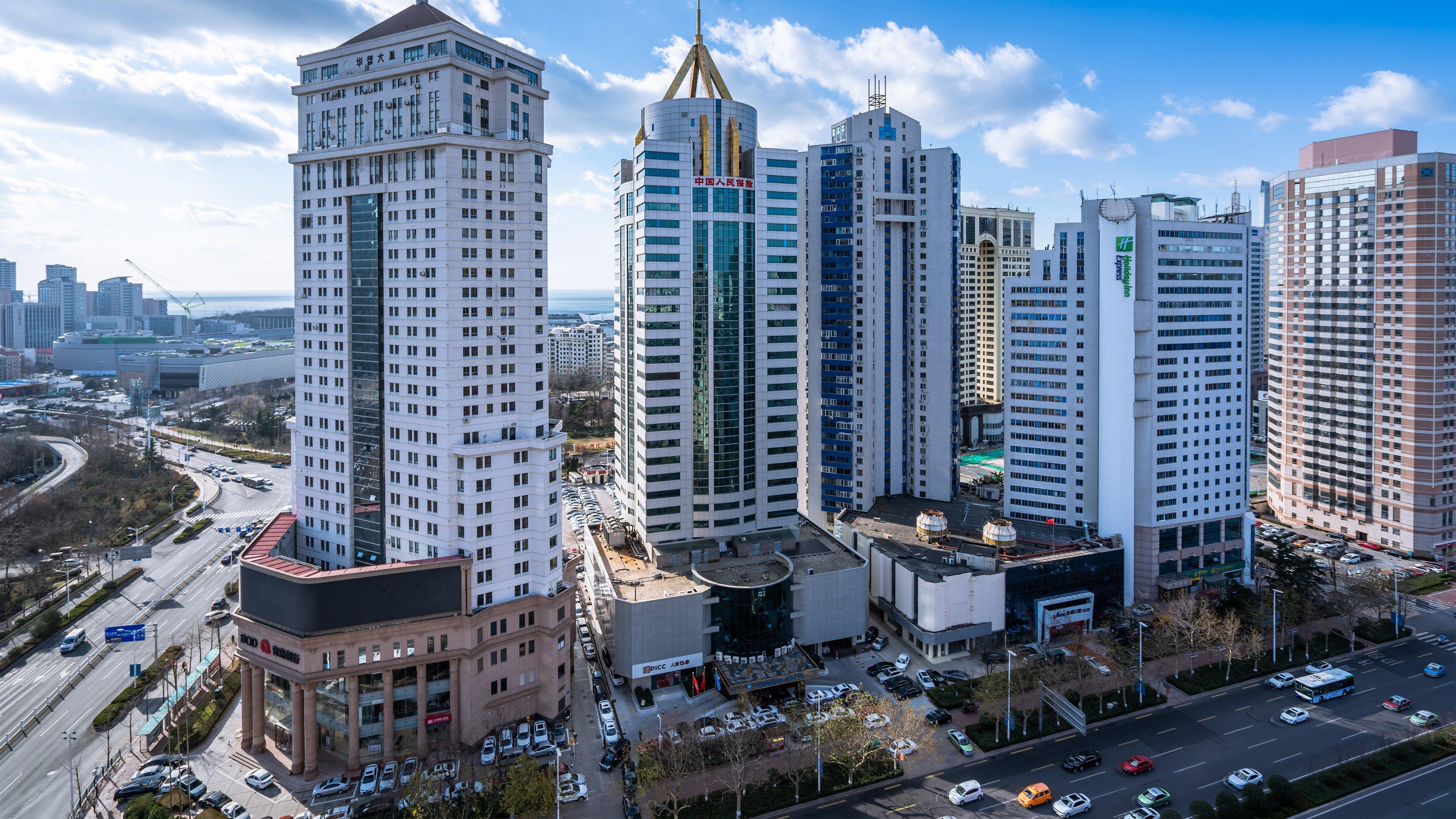 Holiday Inn Express Qingdao City Center By Ihg Exteriör bild